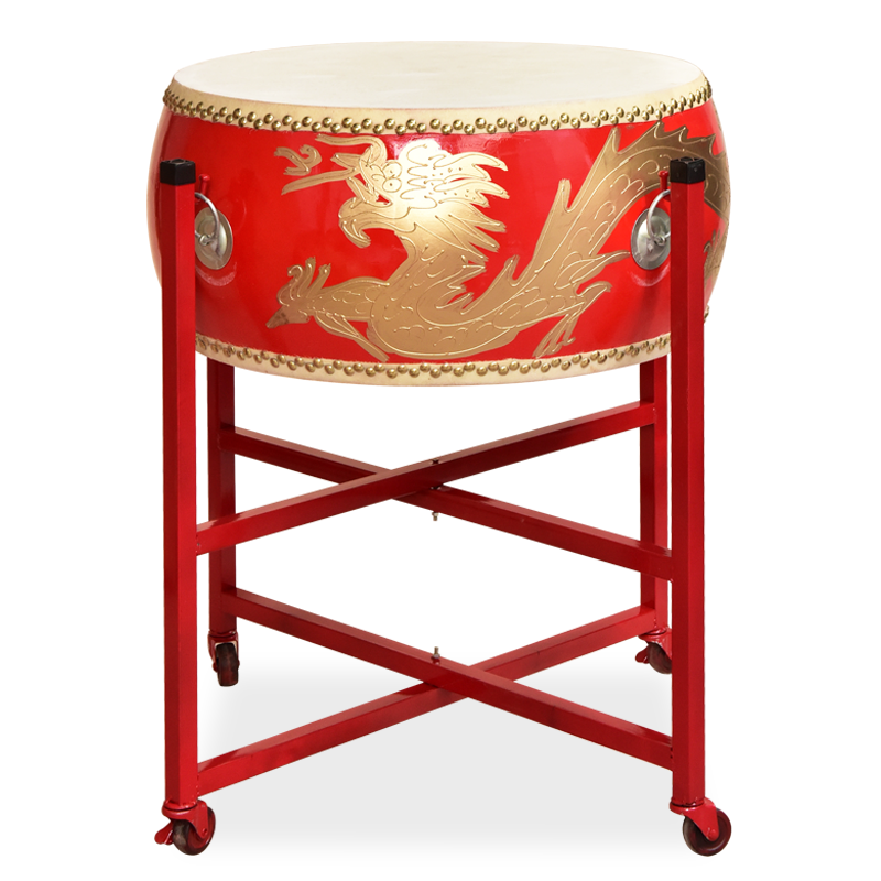 利特莱依 18寸牛皮鼓扁鼓龙鼓战鼓+鼓架