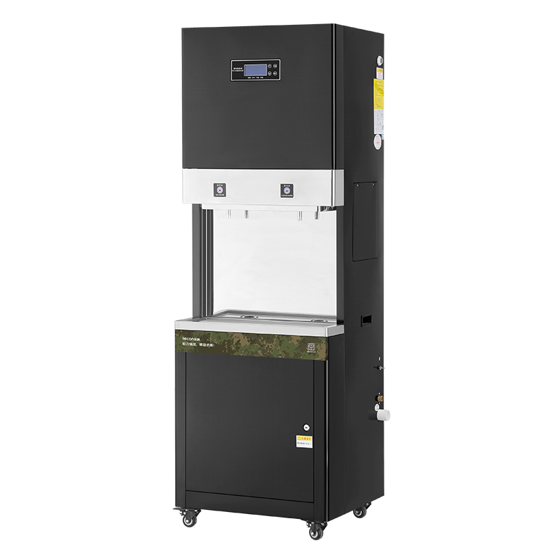 乐创(lecon)商用饮水机 办公室工厂学校烧水机 步进式黑钛款两开/一开一温 60L JL-2E60