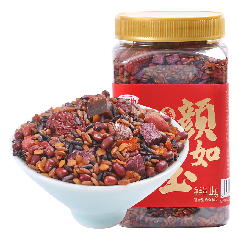 [线下专柜同款]燕之坊颜如玉阿胶五红养生粥1kg