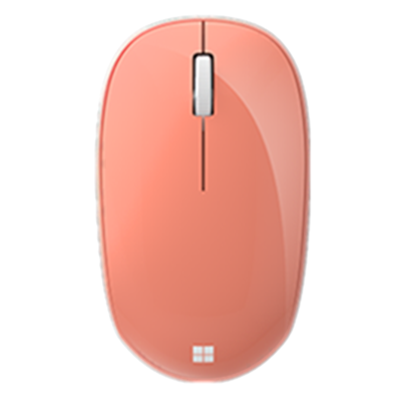 微软 (Microsoft) 精巧鼠标 珊瑚橙 无线鼠标 蓝牙5.0 轻盈 适配Win10、Mac OS和Android