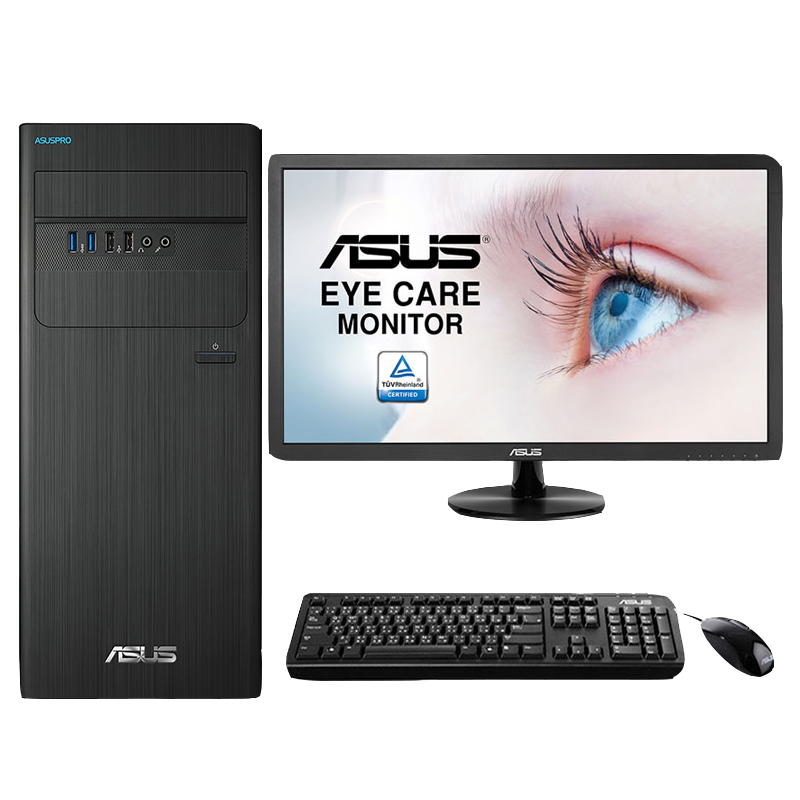 华硕(ASUS)商用台式电脑 弘道D500TC-I3G00020 21.5寸(I3-10105 4G 1T 集显 DOS)