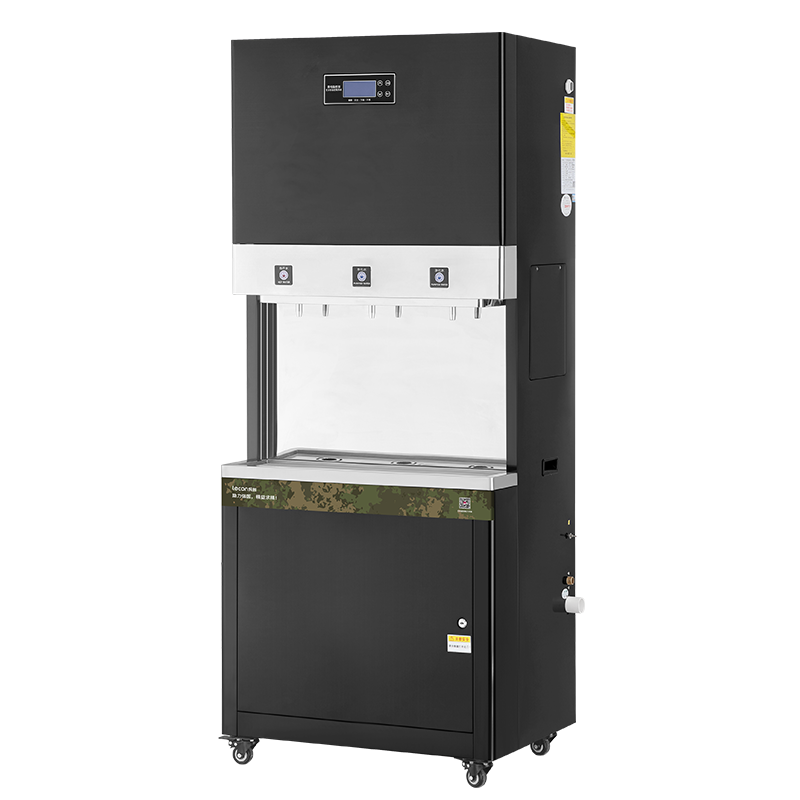 乐创(lecon)商用饮水机 办公室工厂学校烧水机 步进式黑钛款三开/二开温 90L JL-3E90