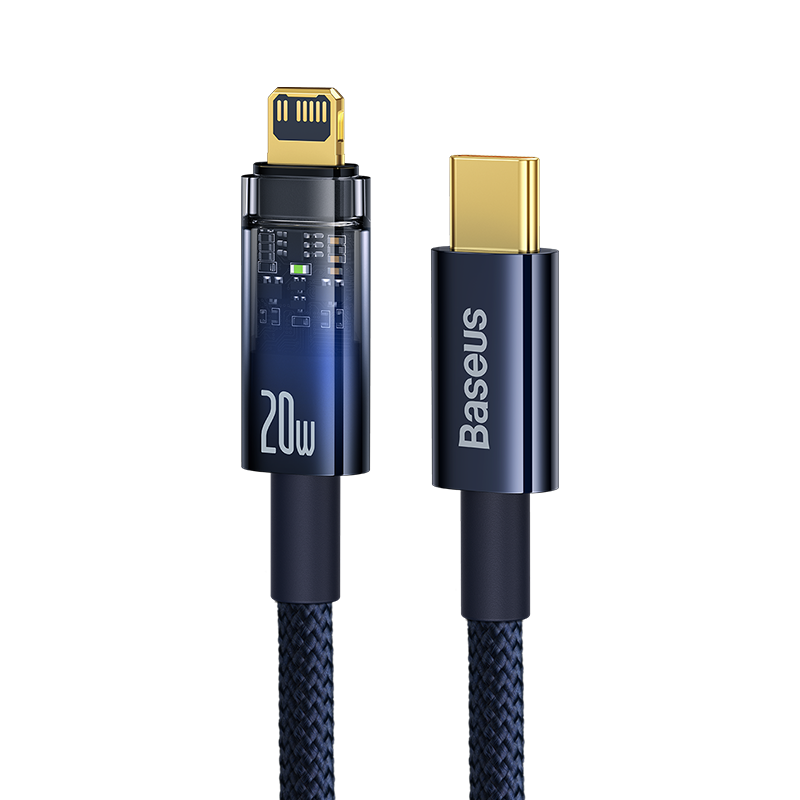 倍思适用于苹果数据线 PD快充线iPhone13手机充电线自动断电12pro typec转lighting快充线