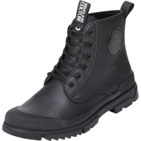 范思哲 VERSACE JEANS COUTURE 男士皮革等多种材质拼接系带靴子短靴71YA3S02 ZS019