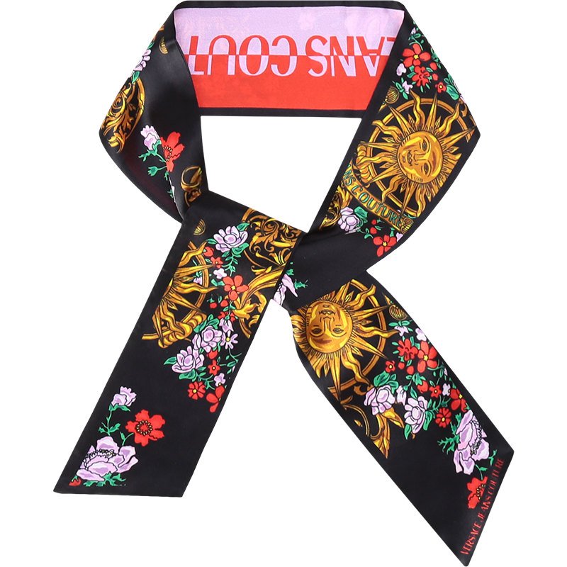 范思哲 VERSACE JEANS COUTURE 女士桑蚕丝围巾丝巾发带装饰带72HA7H07 ZG078