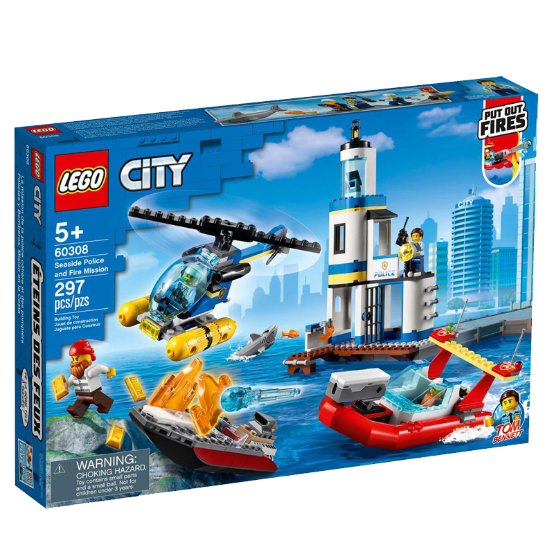 [保税区发货]LEGO 乐高 城市系列 海滨警察消防任务 60308