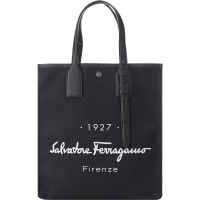 菲拉格慕 Salvatore Ferragamo 男士 ITEM系列织物配皮手提单肩包购物袋240797