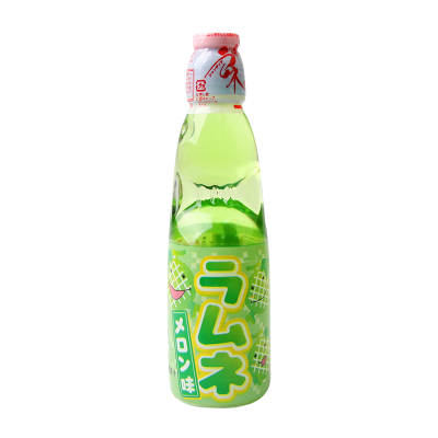 日本进口 哈塔 波子汽水哈密瓜味碳酸饮料 200ml*5瓶