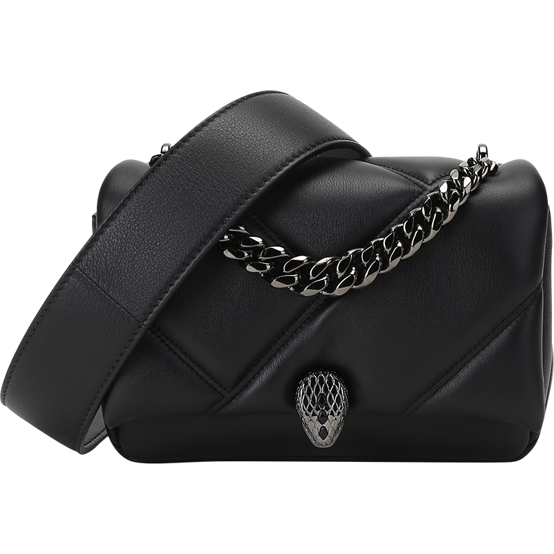 宝格丽 BVLGARI 女士SERPENTI CABOCHON系列牛皮迷你蛇头扣手提单肩斜挎包291084