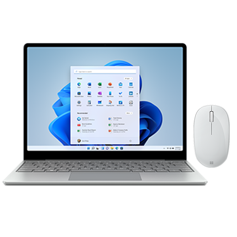 [配原装蓝牙鼠标]微软(Microsoft)Surface Laptop Go 2 i5 16G 256G 亮铂金 商务办公轻薄本 笔记本电脑 12.4英寸全面屏触控屏幕