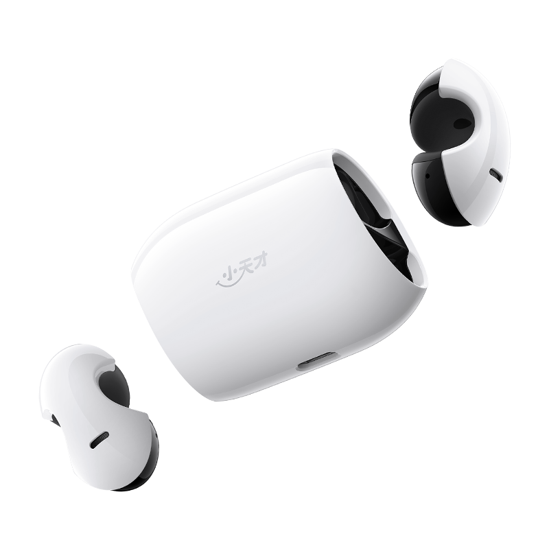 小天才外耳佩戴学生耳机 酷白 无线蓝牙耳夹式儿童运动耳机学生网课学习耳机可通话耳机