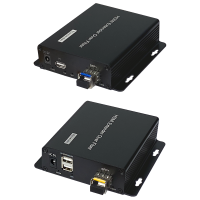信特安XTA300HL HDMI-KVM光端机光纤延长器1路视频环出音频键鼠同步单模20KM单芯LC口