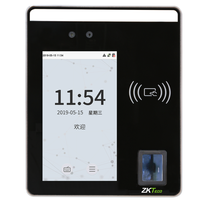 ZKTeco熵基科技股份有限公司xface500人脸识别考勤机指纹面部门禁一体打卡机员工上班签到机可见光动态识别