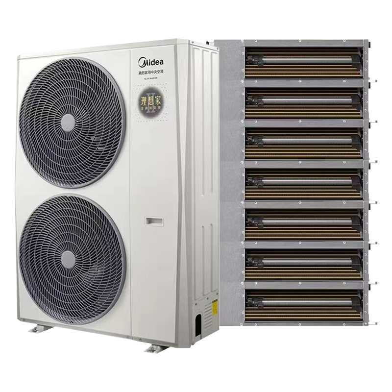 美的Midea理想家9匹一拖七全直流变频家用中央空调小多联MDVH-224W/SN1-LX(1)一拖七(三相电)
