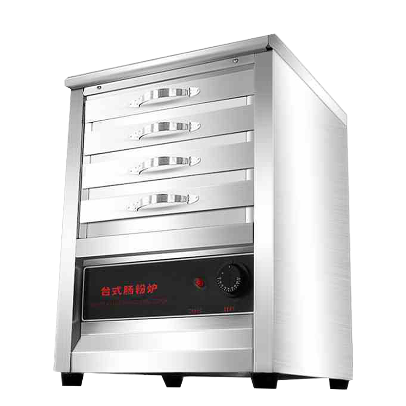 乐创(lecon)肠粉机商用肠粉机抽屉式一抽一份 不锈钢节能电热蒸炉蒸肠粉机家用 台式用电水箱款一抽一份