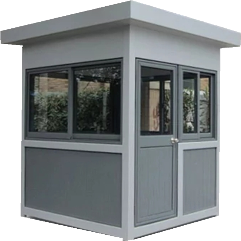 丰甲不锈钢钢结构岗亭保安亭小区户外门卫岗亭1.5*1.5*2.4m