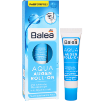 德国原装Balea芭乐雅滚珠眼霜走珠眼霜AUQA蓝藻精华眼霜保湿补水防干纹细纹去脂肪粒 15ml