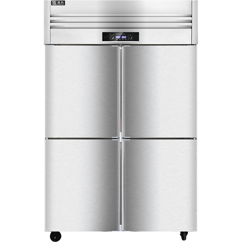 圣托(Shentop)立式冷柜/高身雪柜 四门水果蔬菜保鲜柜 商用冰柜玻璃门蛋糕饮料柜 DHD03