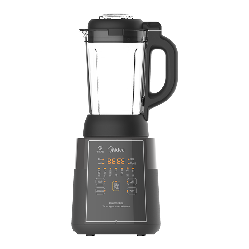 美的(Midea)破壁机家用多功能降噪豆浆机1.2L榨汁机大容量可预约加热 MJ-PB80M2-077G