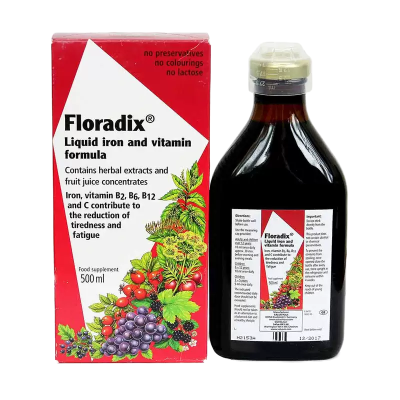 原装进口德国铁元 Salus莎露斯 Floradix补铁元500ml 红版