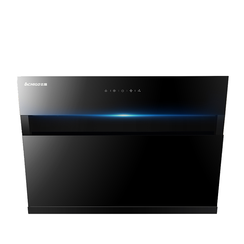 志高(Chigo)抽油烟机家用侧吸式吸油机大吸力脱排小型厨房用壁挂自动清洗 宽幕笼烟加大油杯