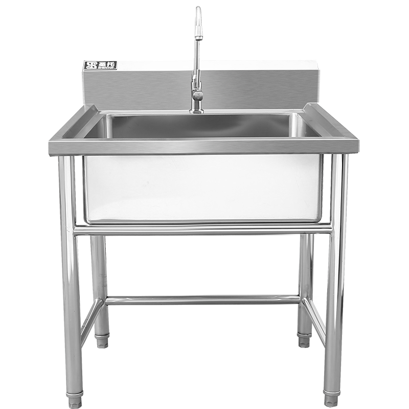 圣托(Shentop)单星水池 不锈钢单槽洗菜盆带水龙头 厨房洗碗池商用 DJB19