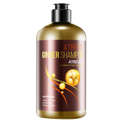 泰国Atreus AT生姜洗发水改善掉发脱发洗发液去屑止痒控油男女可用400ml
