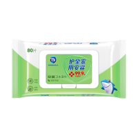 安鲨季铵盐卫生湿巾家用80片*3包 杀菌消毒湿巾 湿纸巾 儿童家用外出免洗手消毒 替代洗手液用 清新茶香味