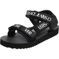 范思哲 VERSACE JEANS COUTURE 男士织物魔术贴休闲凉鞋凉拖鞋72YA3SY1 ZS205