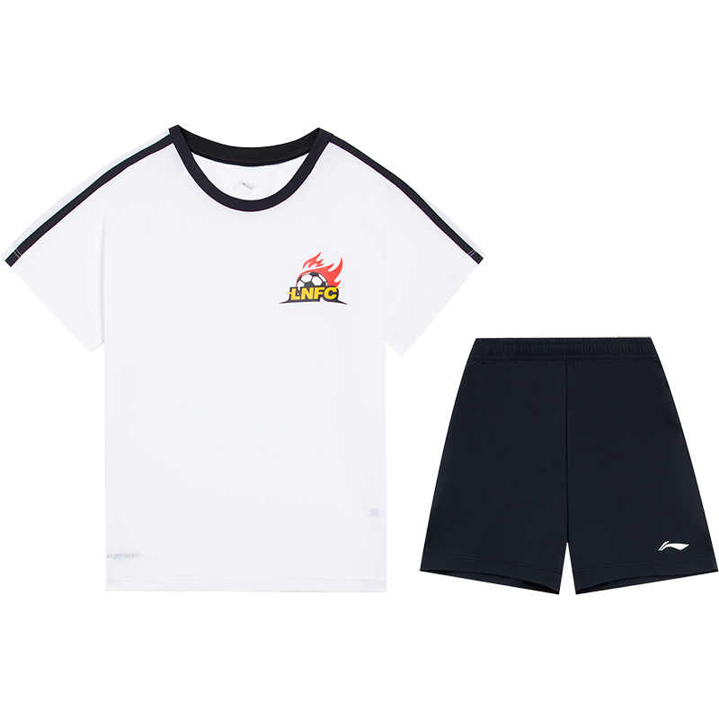 李宁童装足球比赛套装男大童2022新款足球系列舒适干爽运动套装YATS019