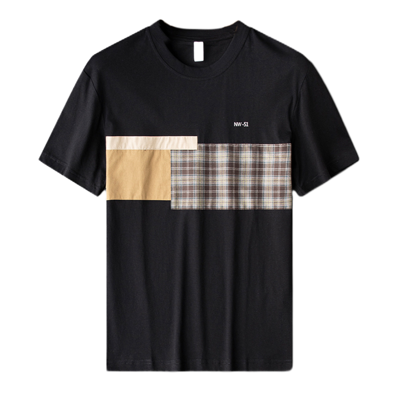 真维斯旗下JSW轻奢夏季薄款丝光棉短袖t恤男2022新款高端圆领上衣