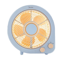 美的(Midea)办公室迷你小风扇学生宿舍节能定时转页扇五叶台式电风扇家用低噪 KYT25-21MP