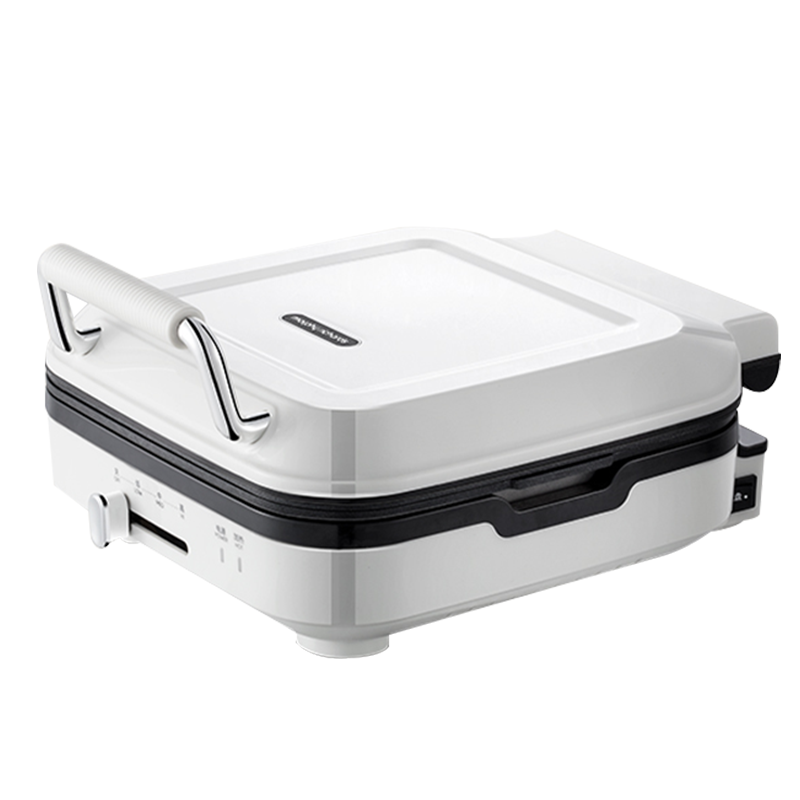 英国摩飞电饼铛家用加深煎烤机下盘可拆洗烤肉烙饼双面加热三明治早餐机悬浮设计可调温电烤盘煎饼锅椰奶白MR8600