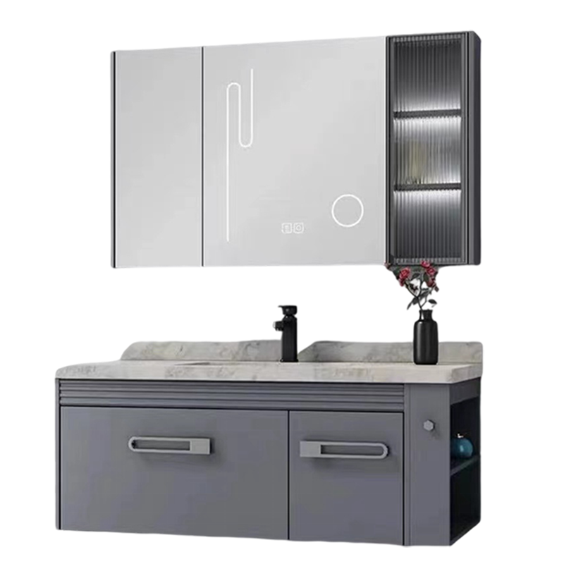 德国MDQ智能岩板无缝陶瓷盆浴室柜(YSG-2209贝哈德)高端浴室柜