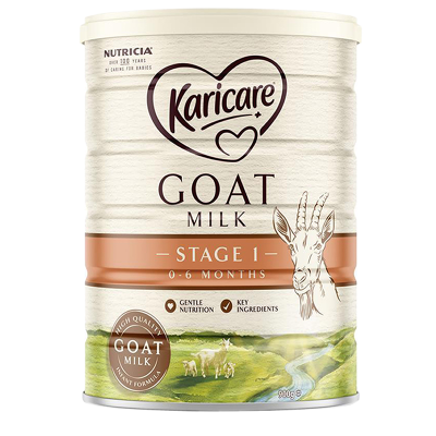 原装进口 澳洲可瑞康(Karicare)婴幼儿儿童山羊羊奶粉1段(0-6个月)900g