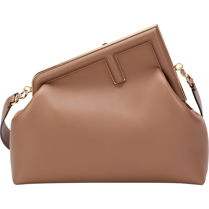 芬迪 FENDI 女士Fendi First系列皮革F手柄单肩包手拿包中号 8BP127 ABVE