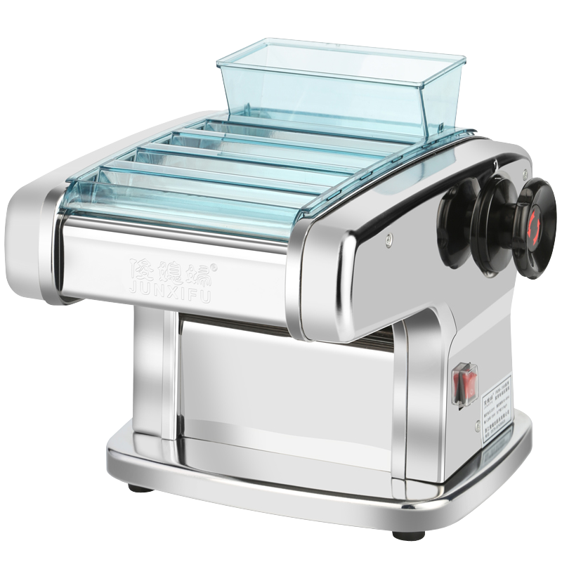 俊媳妇FKM-150四刀不锈钢压面机家用电动全自动宽窄圆面条机器厨具小型切面机饺子馄饨皮机擀面皮揉面机制挂面机轧面机器