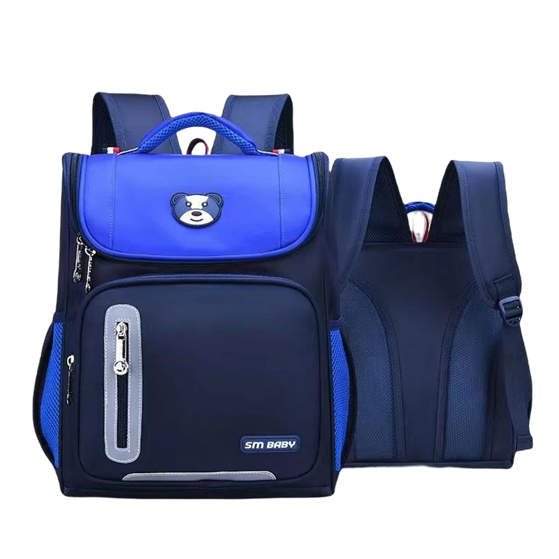 安居先森健康护脊超轻防泼水大容量双肩包学生书包 五色可选 大号(个)