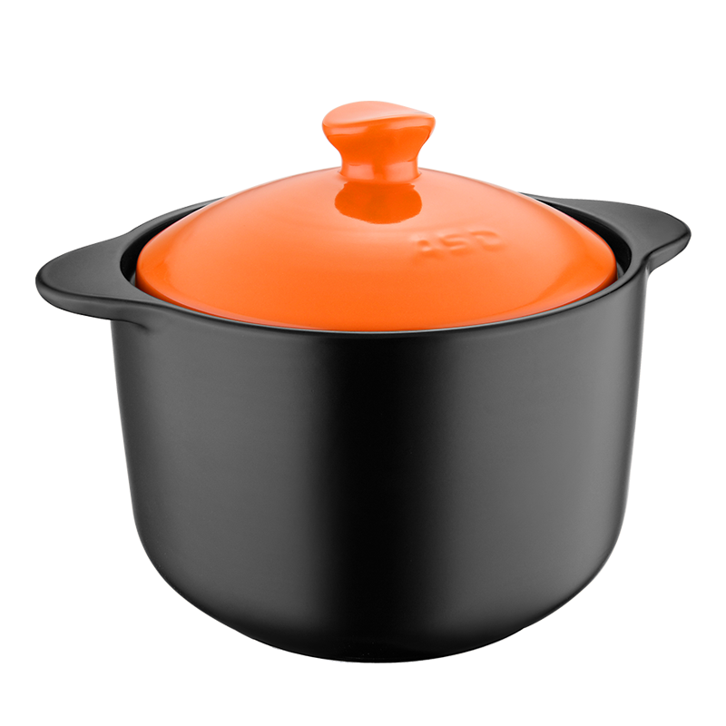 爱仕达陶瓷煲砂锅4L养生煲汤煲进口锂辉石家用燃气灶 RXC40B3HWG-O