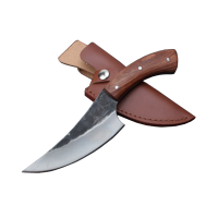 三角虎锻打手工刀 剔骨刀 分割刀杀鱼刀 剃骨刀卖肉刀 户外刀 野营救生刀 直刀 防卫刀 探险刀 救生刀 屠宰刀