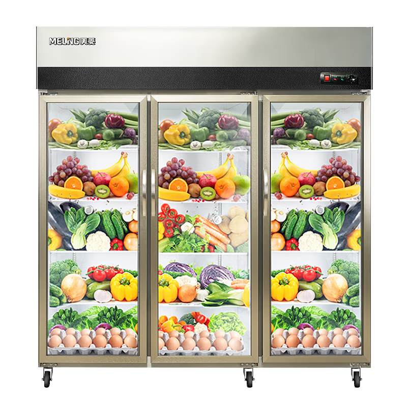 美菱(MELING)1320升商用厨房柜六门冷冻 冷藏大容积MCF(L)-1.8LC3MGOH