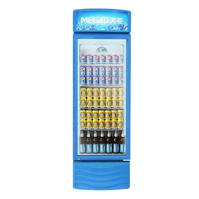 美菱(MELING)SC-338W商用展示柜 立式玻璃冷藏保鲜冰柜 单门饮料啤酒酸奶蛋糕水果陈列柜冷柜