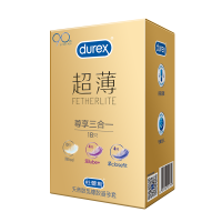 杜蕾斯(Durex) 避孕套 超薄8只+超薄三合一18只