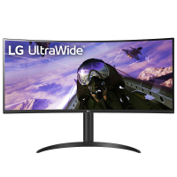 LG 34英寸 21:9曲面 160Hz 带鱼屏 2K HDR 10.7亿色 FreeSync DP1.4 内置音箱 电竞 游戏 显示器 34WP65C -B