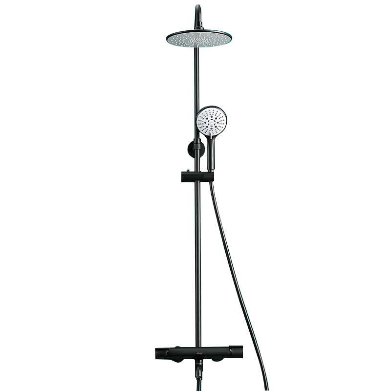 九牧黑色淋浴花洒套装卫浴防烫喷枪硬管喷头官方全铜淋浴器26150-533/DB-1