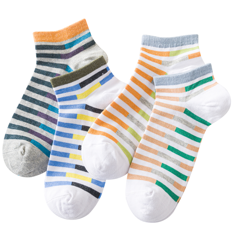 浪莎袜子男士中筒纯棉春夏秋冬四季厚款吸汗透气运动休闲袜2双