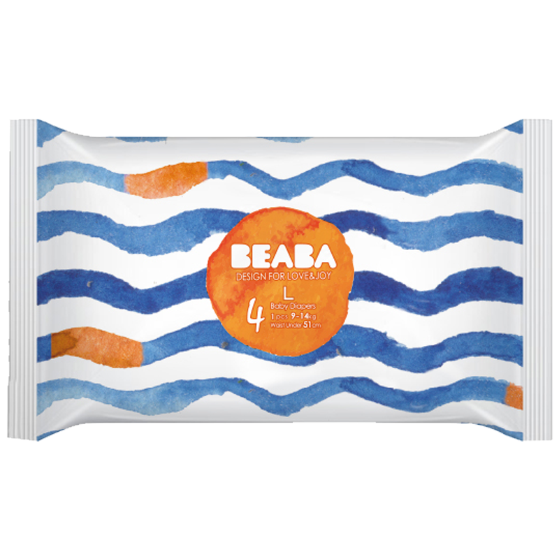 [狂欢价不限购] BEABA盛夏拉拉裤婴儿试用装L码5片 9-14kg