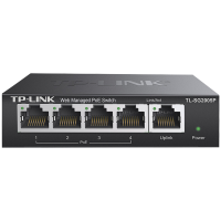 TP-LINK TL-SG2005P 4口5口全千兆POE供电交换机WEB云管理60W家用商用企业级监控摄像头网线供电