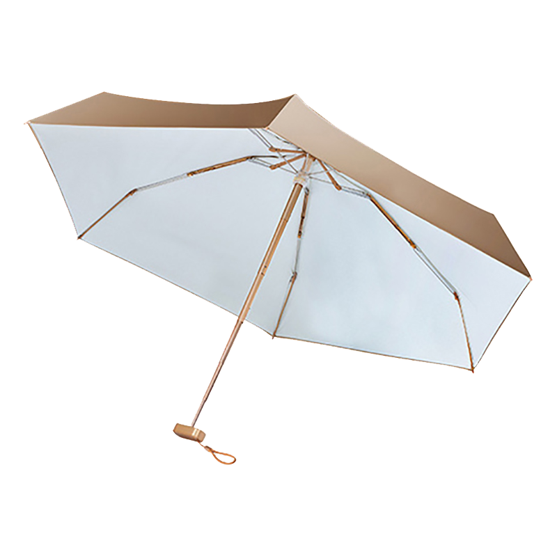 安居先森六折手动开收超轻小金伞 米白