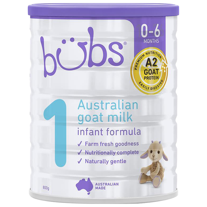 澳洲发/3罐装-贝儿(Bubs)婴幼儿配方羊奶粉1段800g/罐装 澳洲进口婴幼儿一段奶粉 适合0-6个月
